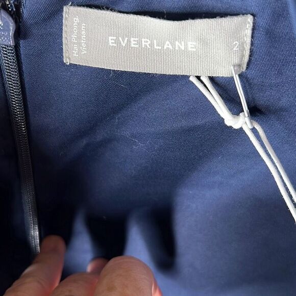 Everlane The Structured Cotton Jumpsuit in Navy Nwt Size 2 - Picture 5 of 8